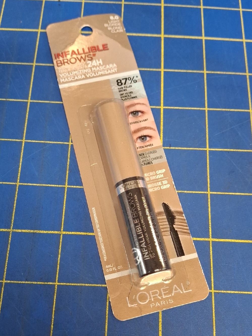 L'Oreal Infallible Brows Volumizing Mascara 8.0 Light Blonde New Sealed Package